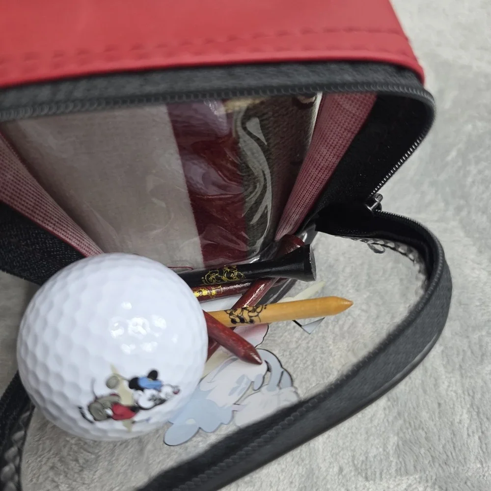 Disney World Mickey Mouse Mini Golf Bag W/accessories Towel Ball Tees-NWOT